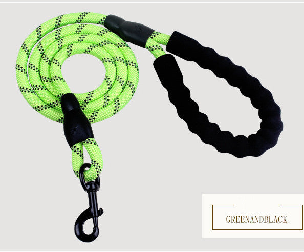 Reflective Nylon Dog Leash – Durable Rope for Small, Medium & Large Dogs, Perfect for Walking & Training