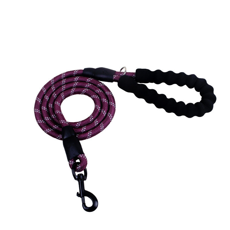 Reflective Nylon Dog Leash – Durable Rope for Small, Medium & Large Dogs, Perfect for Walking & Training