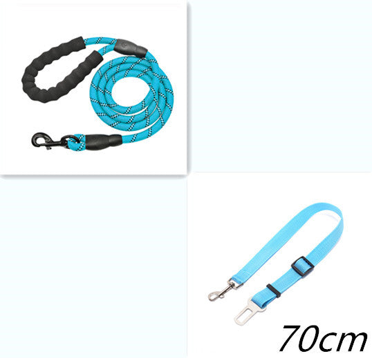 Reflective Nylon Dog Leash – Durable Rope for Small, Medium & Large Dogs, Perfect for Walking & Training