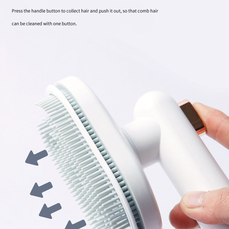 Self-Cleaning Pet Grooming Brush – Hair Removal Comb for Cats & Dogs, Perfect for Floating Hair