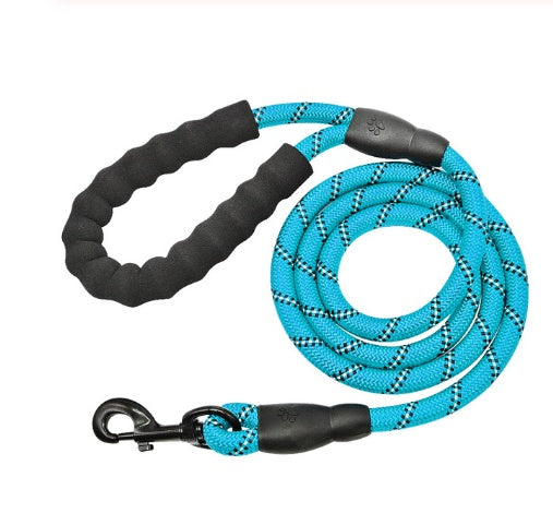 Reflective Nylon Dog Leash – Durable Rope for Small, Medium & Large Dogs, Perfect for Walking & Training