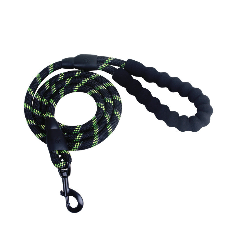 Reflective Nylon Dog Leash – Durable Rope for Small, Medium & Large Dogs, Perfect for Walking & Training