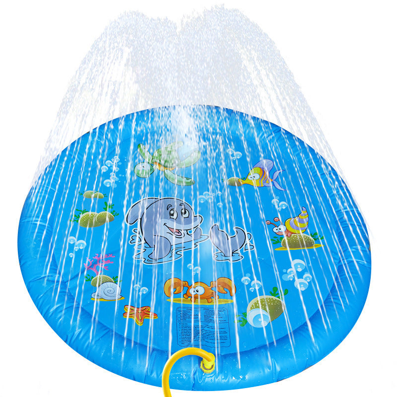 Non-Slip Splash Pad For Pet Dog Pool Summer Outdoor Water Toys Fun Backyard Fountain Play Mat