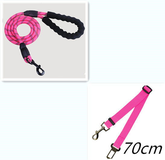 Reflective Nylon Dog Leash – Durable Rope for Small, Medium & Large Dogs, Perfect for Walking & Training