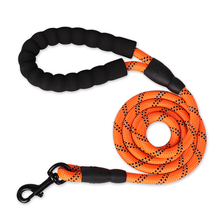 Reflective Nylon Dog Leash – Durable Rope for Small, Medium & Large Dogs, Perfect for Walking & Training