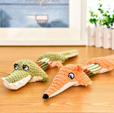 Crocodile chew dog toy