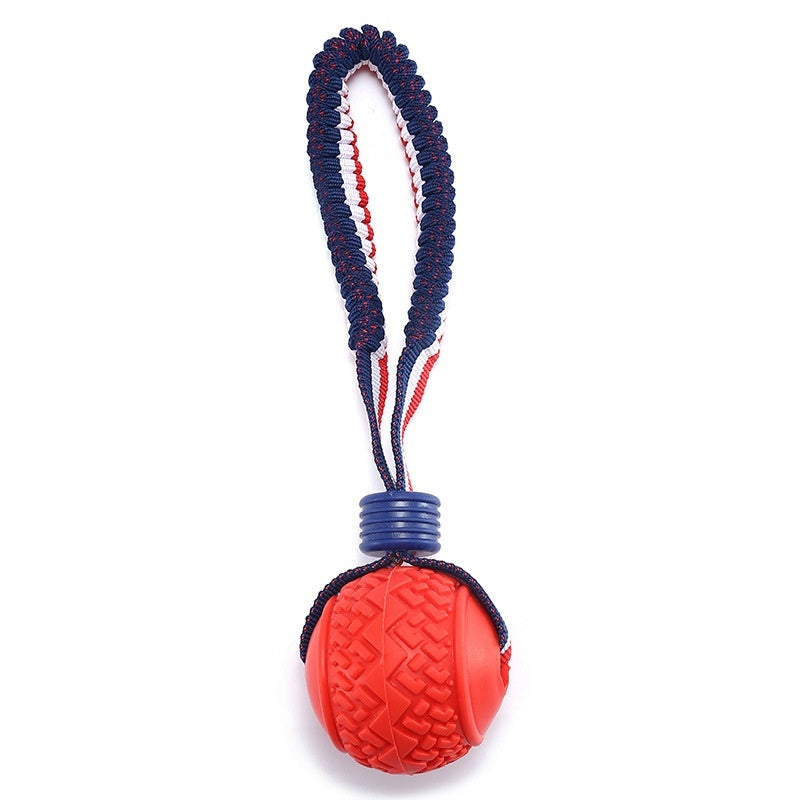 Interactive Dog Toy Ball with Rope