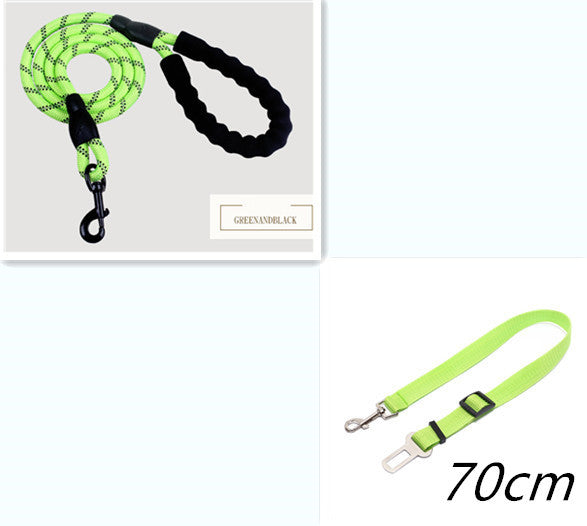 Reflective Nylon Dog Leash – Durable Rope for Small, Medium & Large Dogs, Perfect for Walking & Training