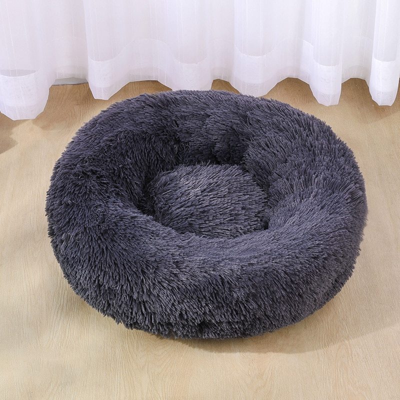 Super Soft Washable Plush Dog Bed – Cozy Velvet Kennel, Deep Sleep Sofa Mat for Pets