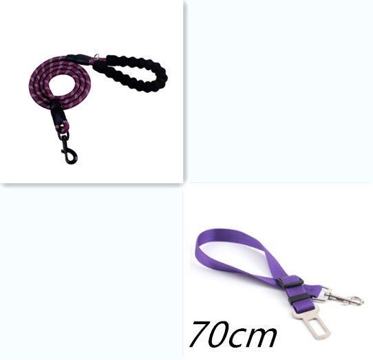 Reflective Nylon Dog Leash – Durable Rope for Small, Medium & Large Dogs, Perfect for Walking & Training