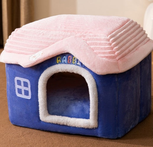 Foldable Dog House Bed