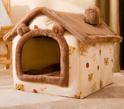 Foldable Dog House Bed