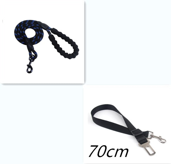 Reflective Nylon Dog Leash – Durable Rope for Small, Medium & Large Dogs, Perfect for Walking & Training