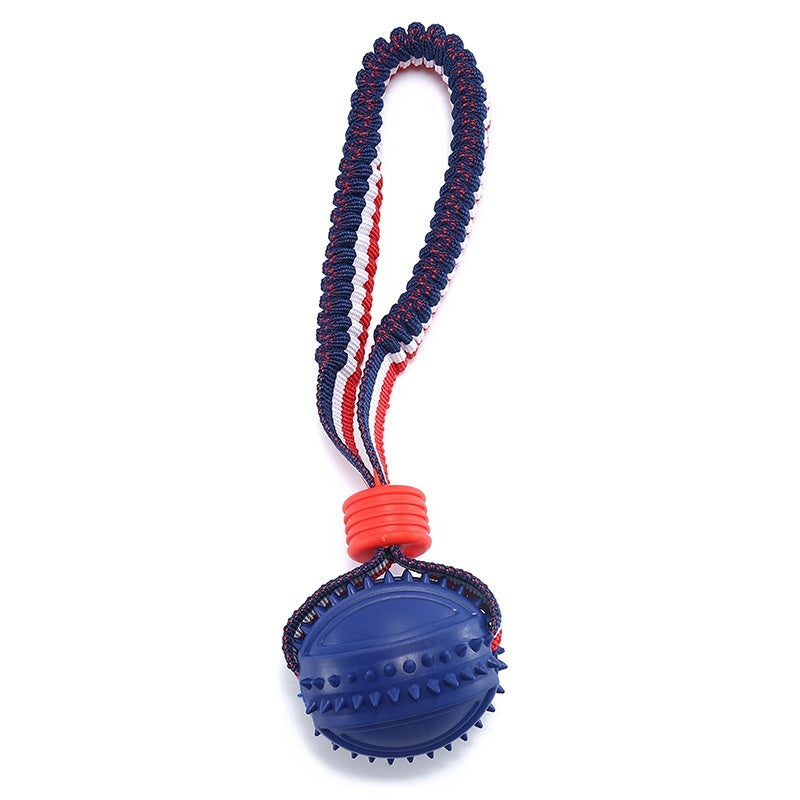 Interactive Dog Toy Ball with Rope