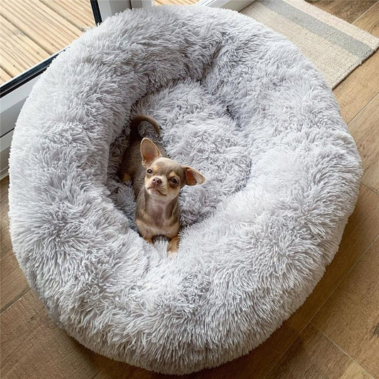 Super Soft Washable Plush Dog Bed – Cozy Velvet Kennel, Deep Sleep Sofa Mat for Pets