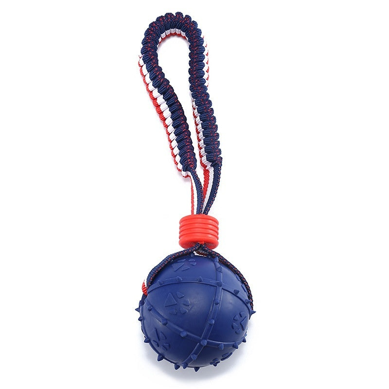 Interactive Dog Toy Ball with Rope