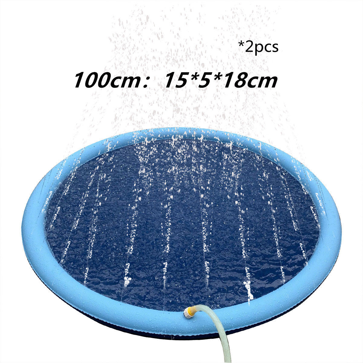 Non-Slip Splash Pad For Pet Dog Pool Summer Outdoor Water Toys Fun Backyard Fountain Play Mat