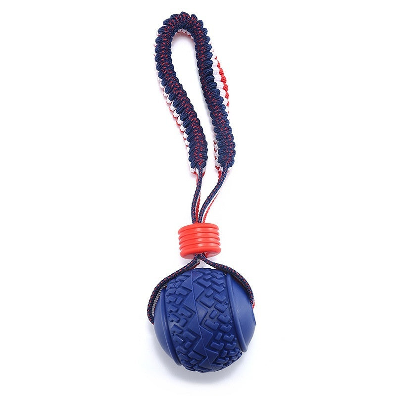 Interactive Dog Toy Ball with Rope