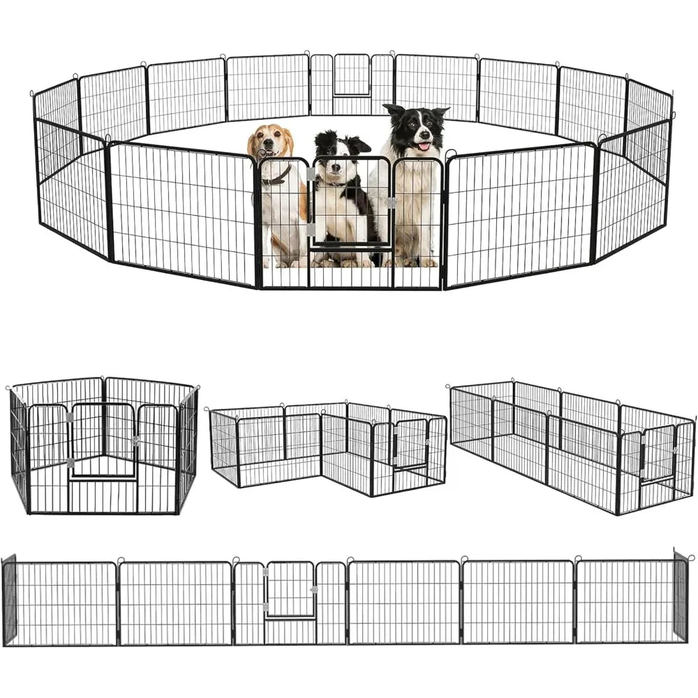 Heavy-Duty Metal Dog Playpen/Fence – Outdoor, Rustproof