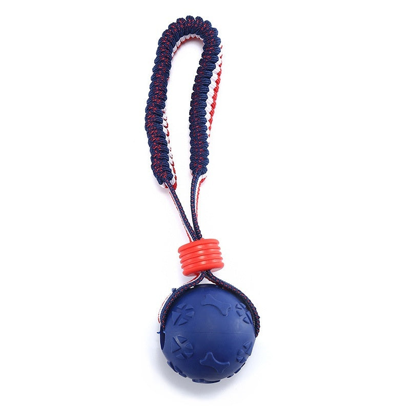 Interactive Dog Toy Ball with Rope