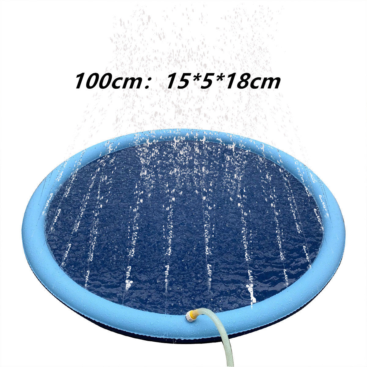 Non-Slip Splash Pad For Pet Dog Pool Summer Outdoor Water Toys Fun Backyard Fountain Play Mat