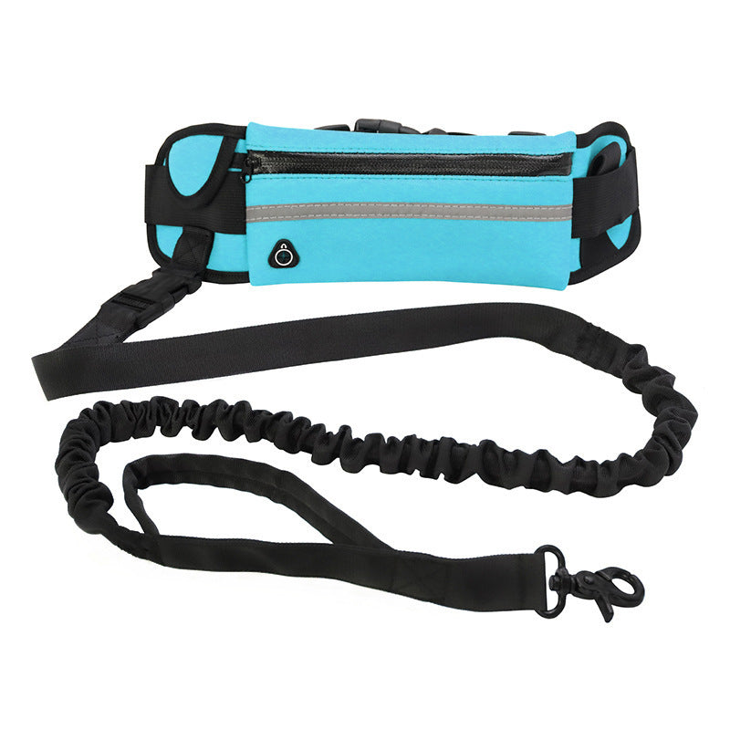 Hands-Free Dog Leash & Training Belt – Shock-Absorbing, Phone Pocket & Water Holder for Large Dogs (Up to 180lbs)