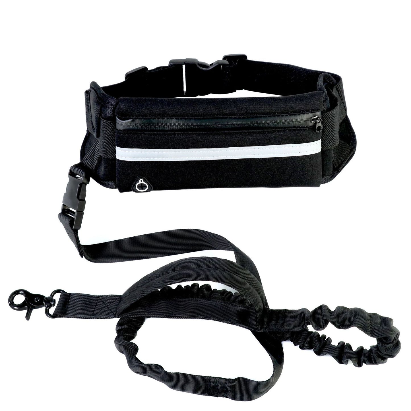 Hands-Free Dog Leash & Training Belt – Shock-Absorbing, Phone Pocket & Water Holder for Large Dogs (Up to 180lbs)