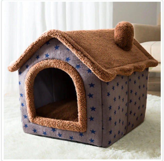 Foldable Dog House Bed